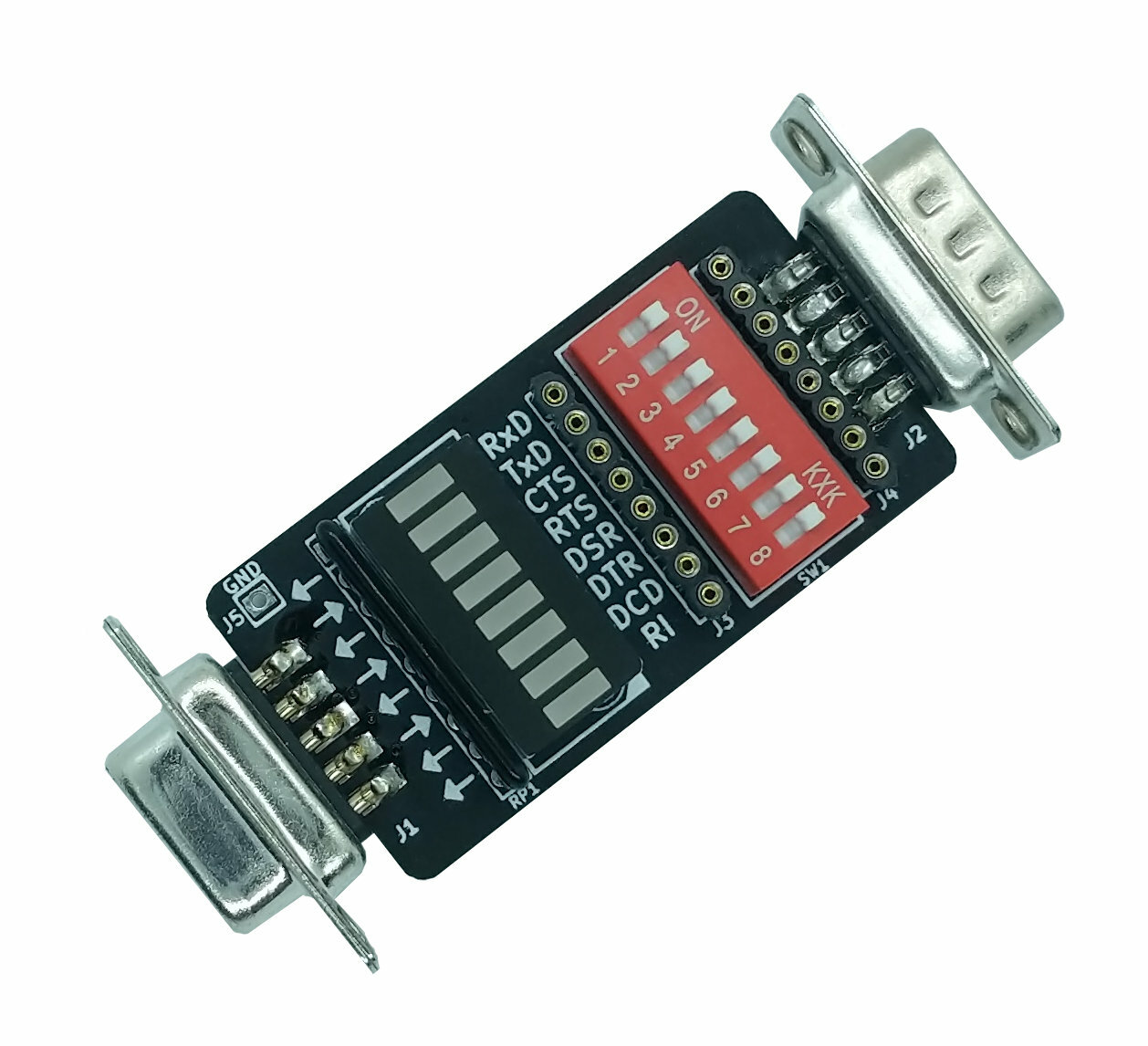 GGLABS T232 - serial RS232 mini signal breakout and monitor DB9M-DB9F - COM port