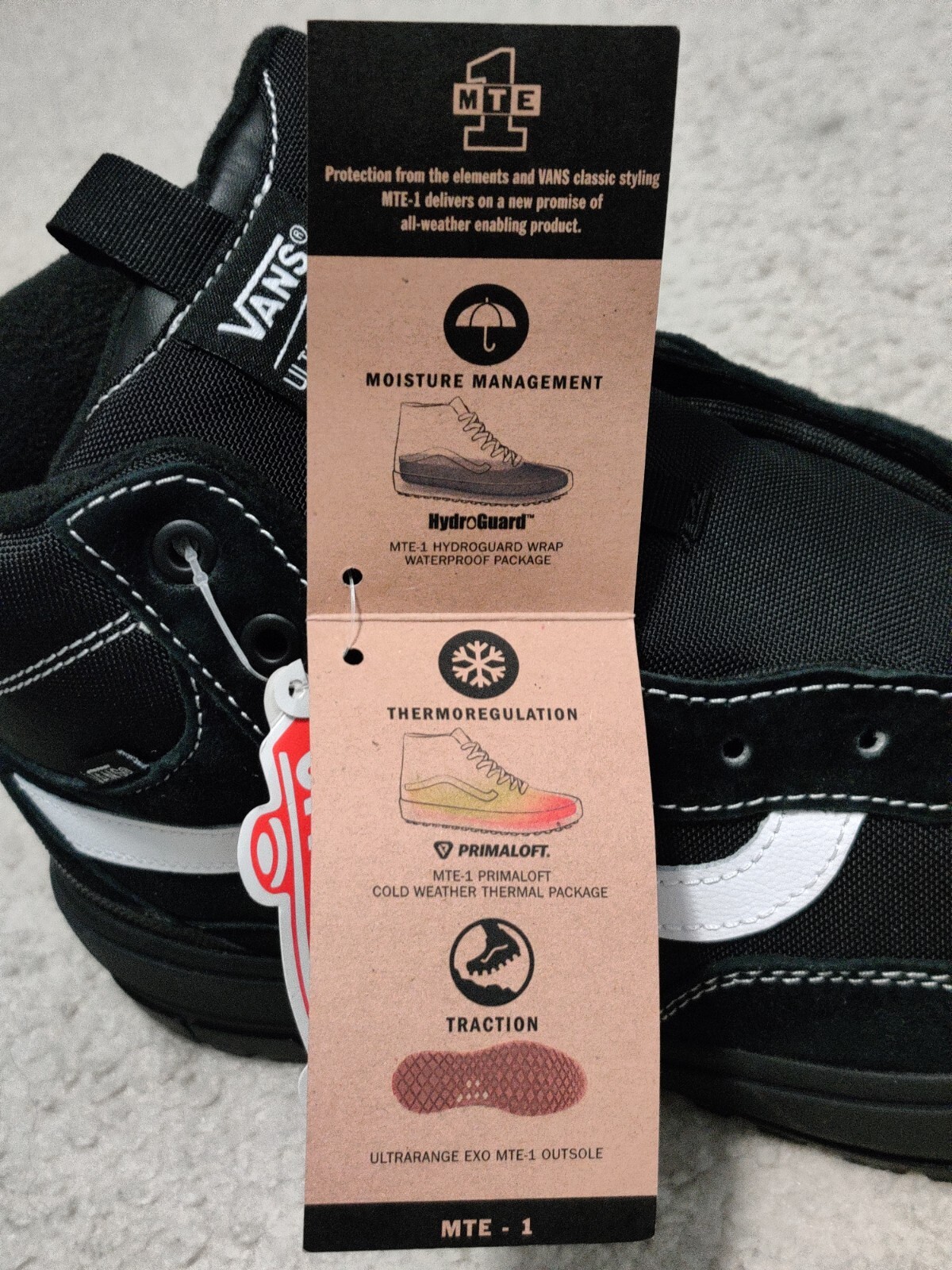 Vans UltraRange EXO Hi MTE Black White Boot Shoes VN0A5KS5BKA Multiple Sizes