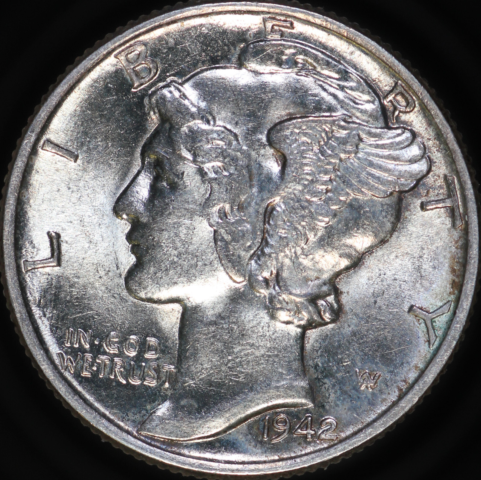 1942 Mercury Dime GEM BU