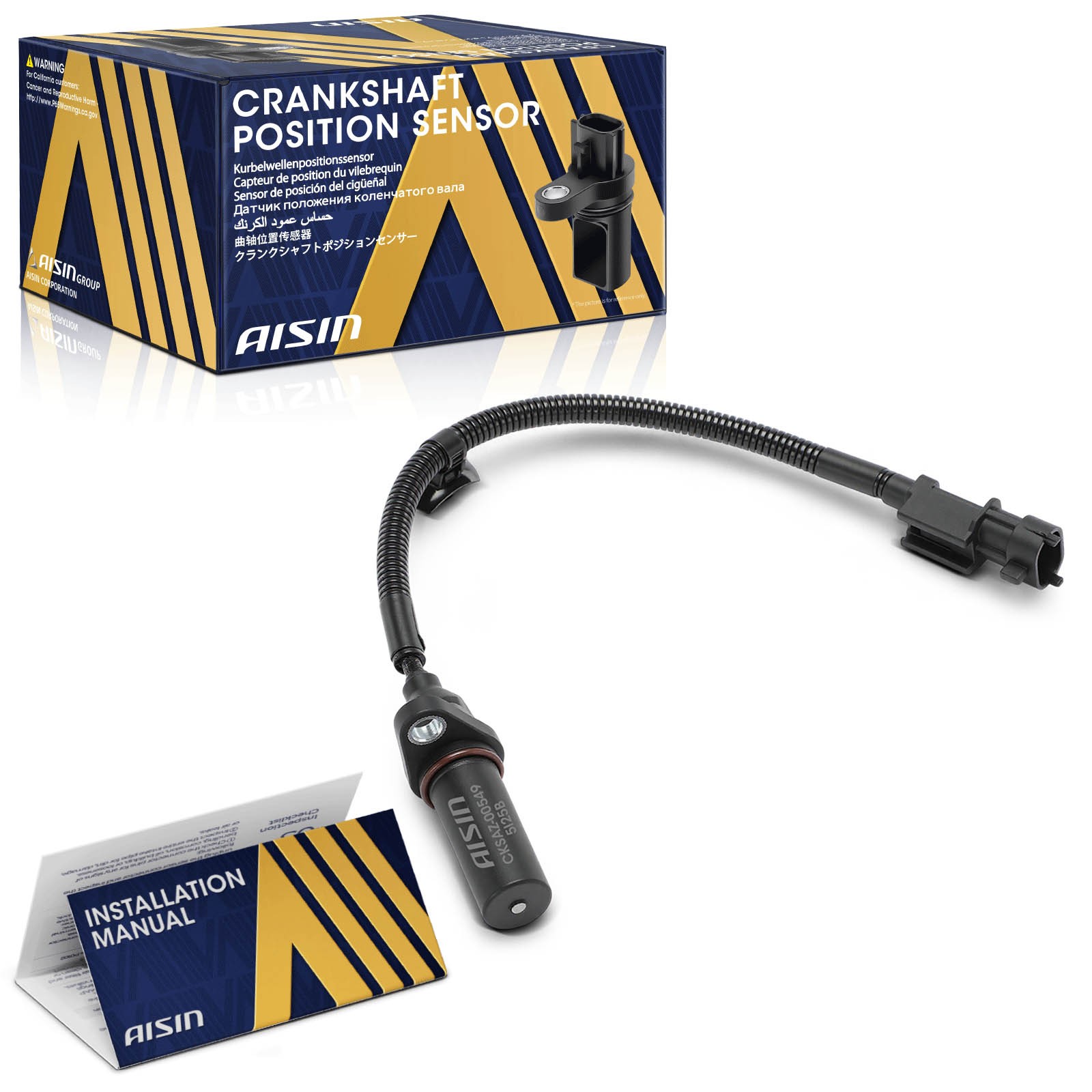 AISIN Crankshaft Position Sensor for Hyundai Elantra Accent Kia Forte 2010-2024