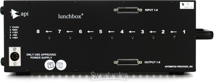 API 500-8 8-slot 500 Series Lunchbox
