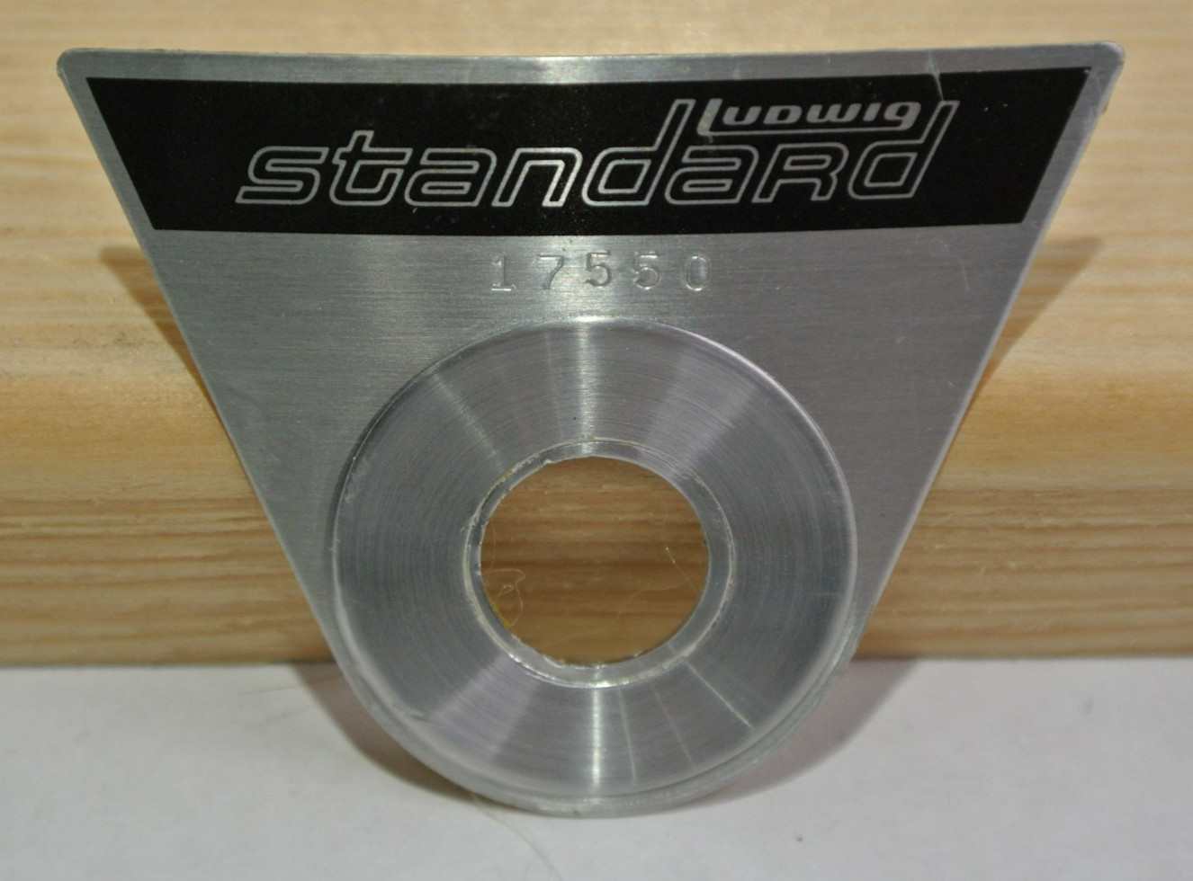 1960s LUDWIG STANDARD BADGE for YOUR CHICAGO ERA SNARE TOM BASS + DRUM SET! K894
