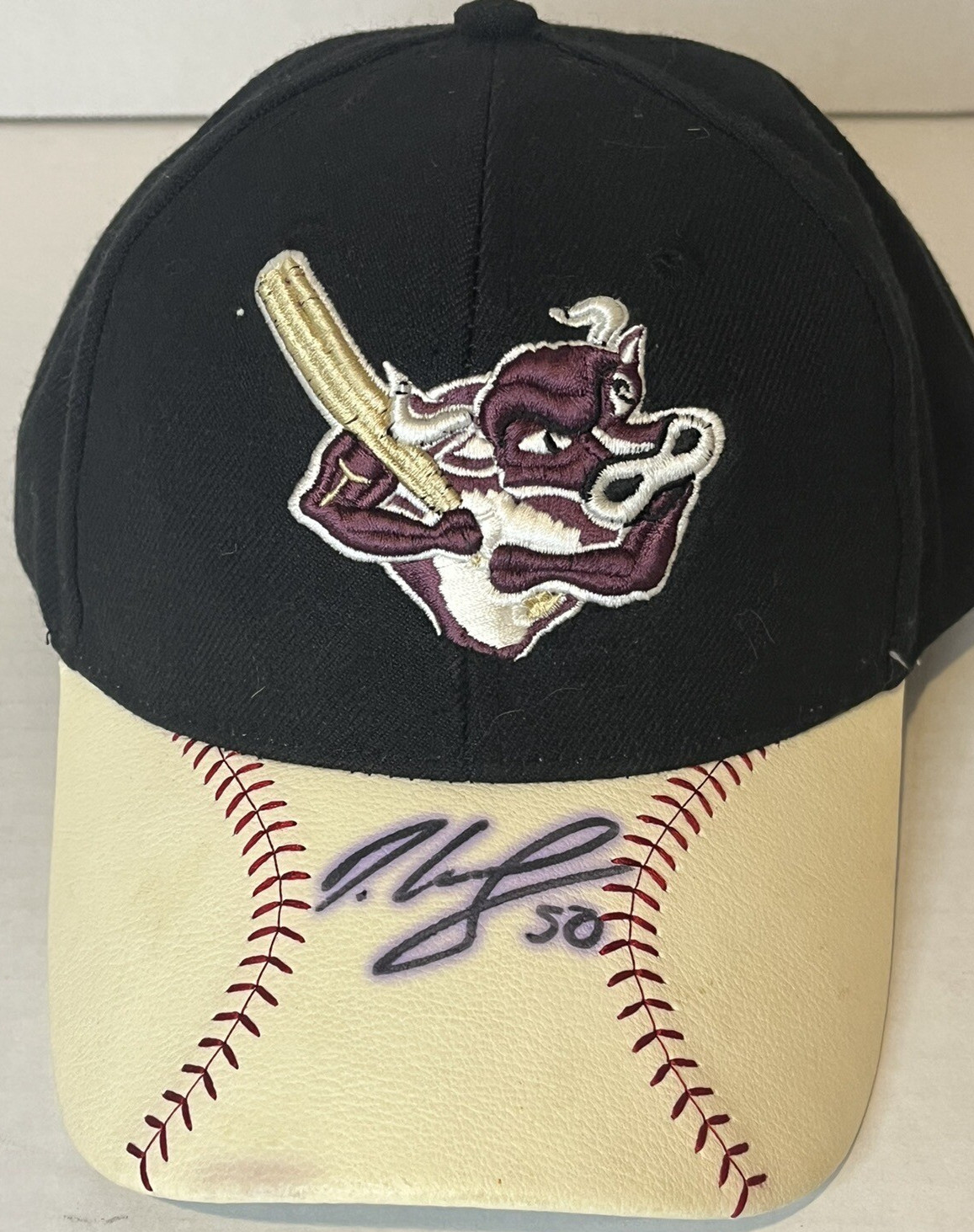 Kansas City T-Bones Adjustable Cap Hat. Give Away Promotion Kris Sanchez MiLB
