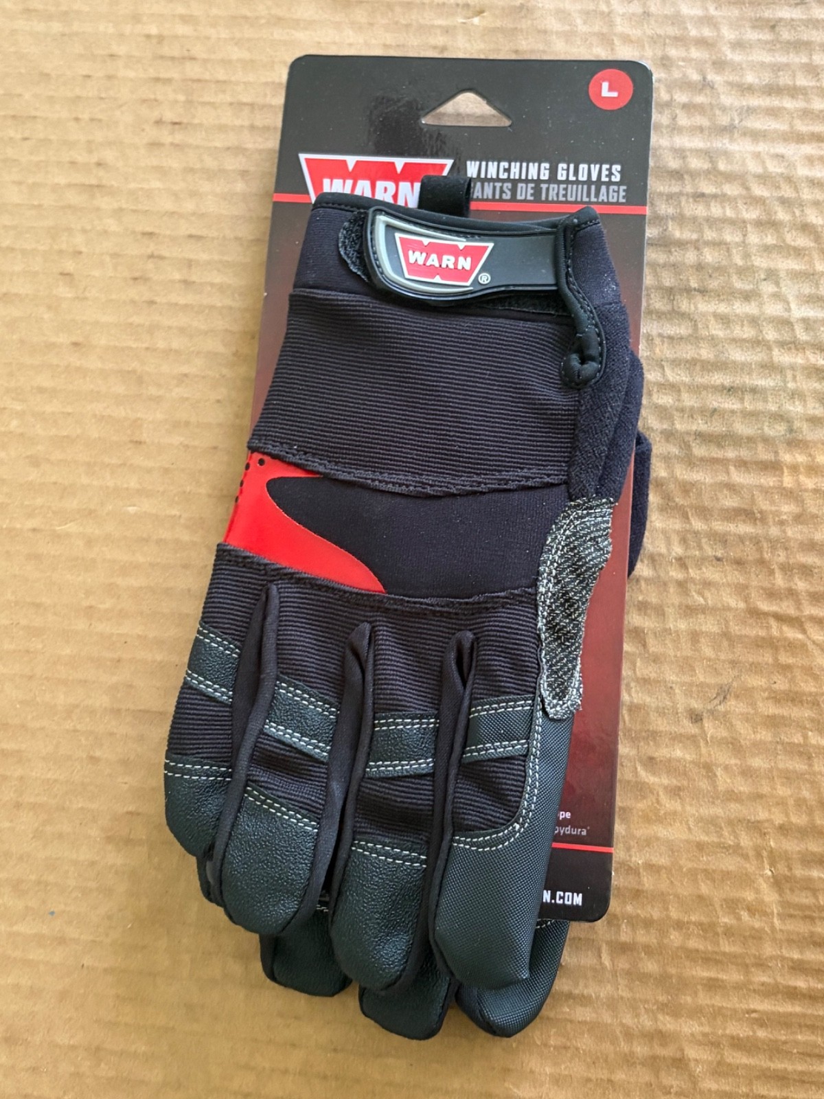 Warn Winching Gloves 91650 Size Large