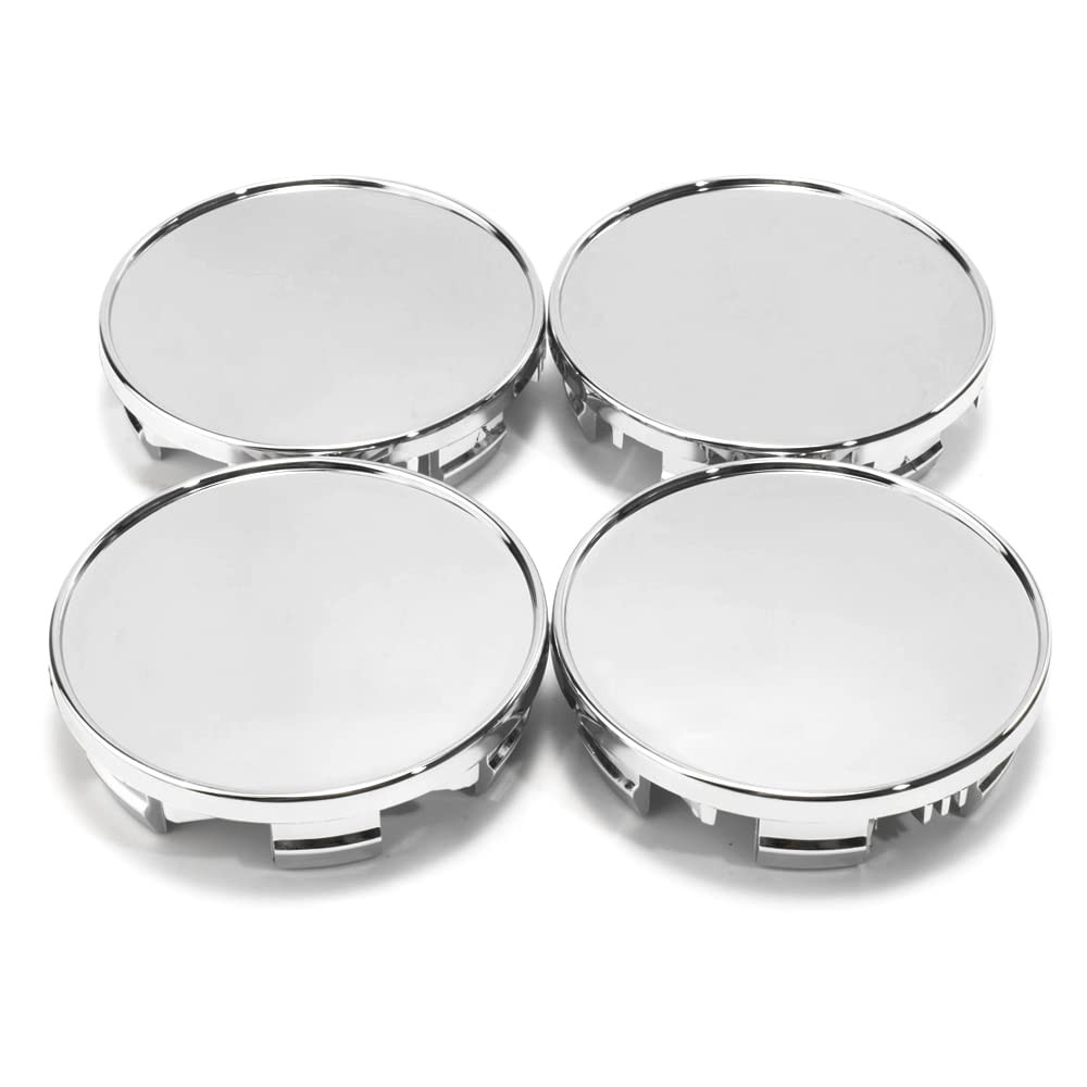 85mm(3.35in)/78mm(3.07in) Chrome Silver Car Wheel Center Hub Caps Set of 4 for