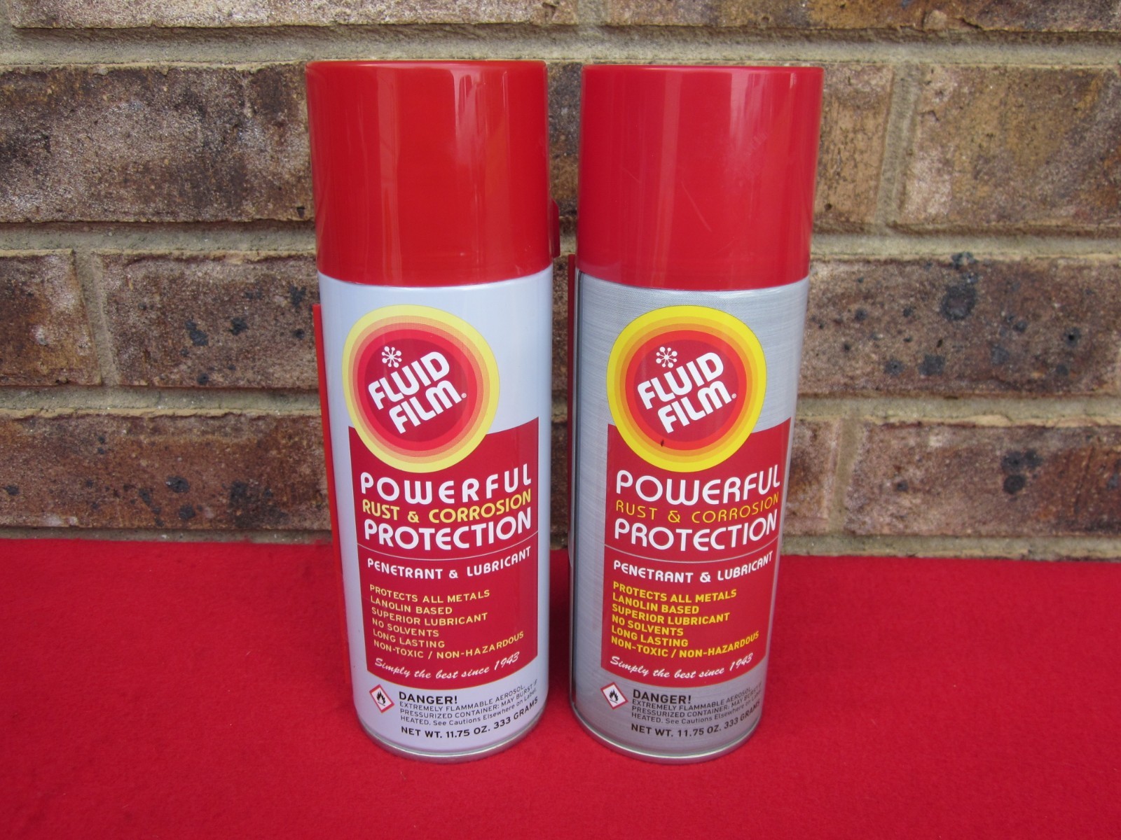 (2) Fluid Film Rust Corrosion Penetrant Lubricant Spray Cans 11.75oz NEW