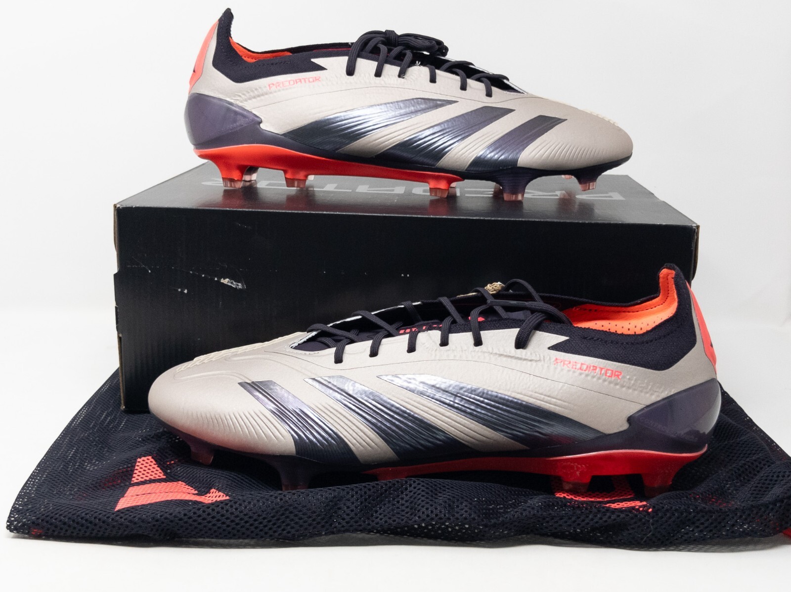 Adidas Predator Elite FG Soccer Cleats Platinum Metallic IF8868 Men's