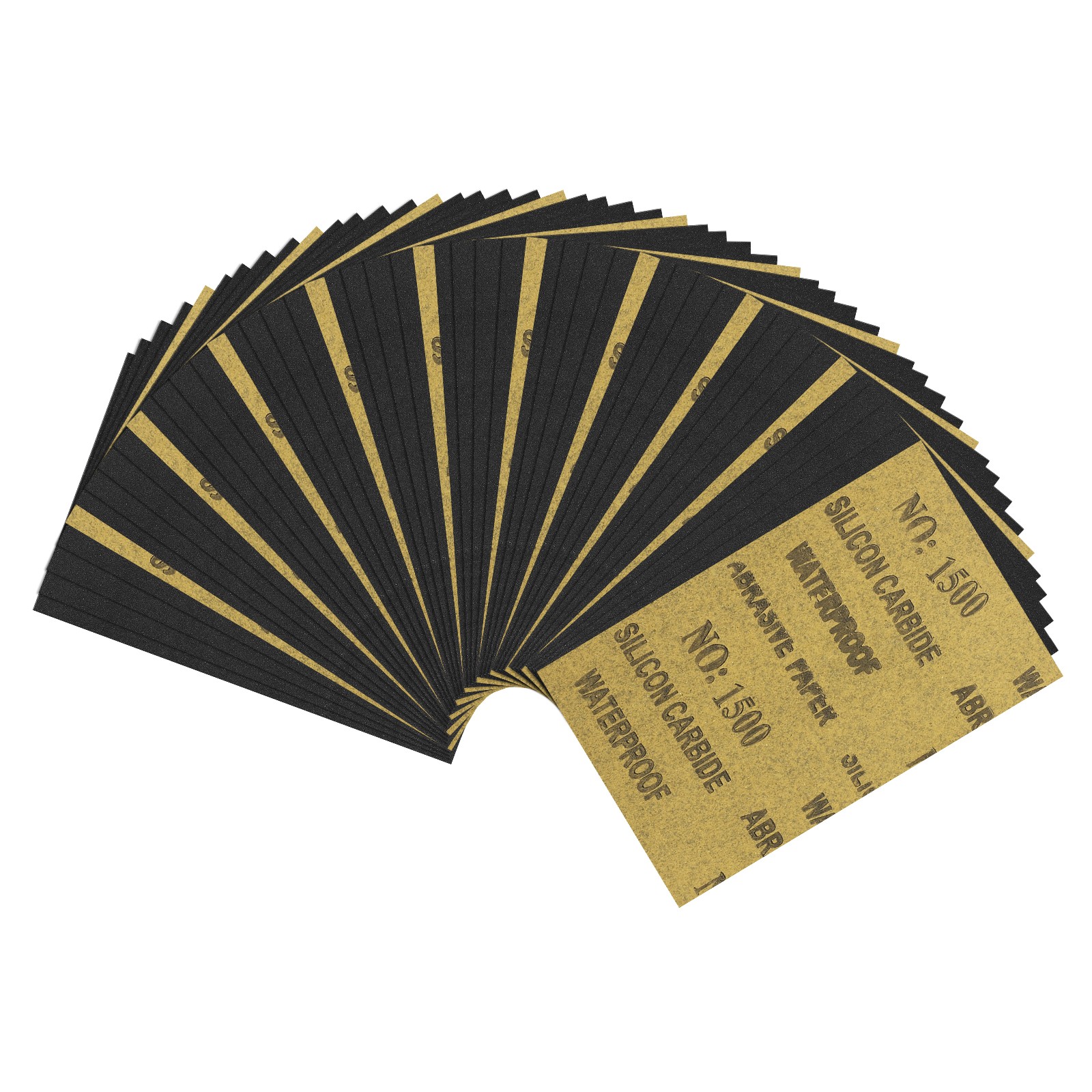 50pcs Sand Papers - [5.5 x 9 Inch x 1500 Grits] Sandpaper Sheets