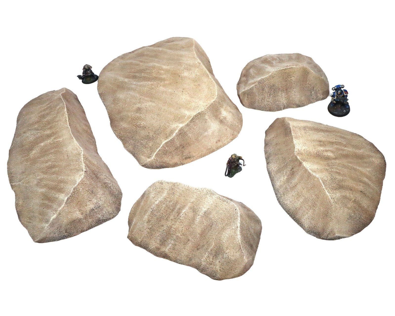 Desert Style Sand Dunes Set of 5 – for Warhammer, Wargames, D&D