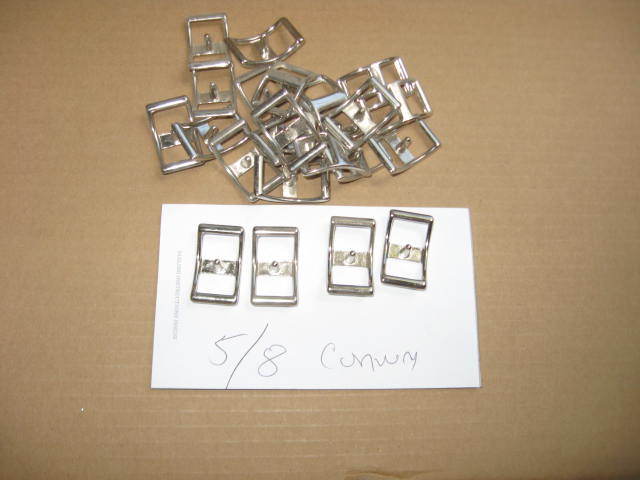 24-[twenty four] 5/8 inch Conway Buckle Nickel Plated