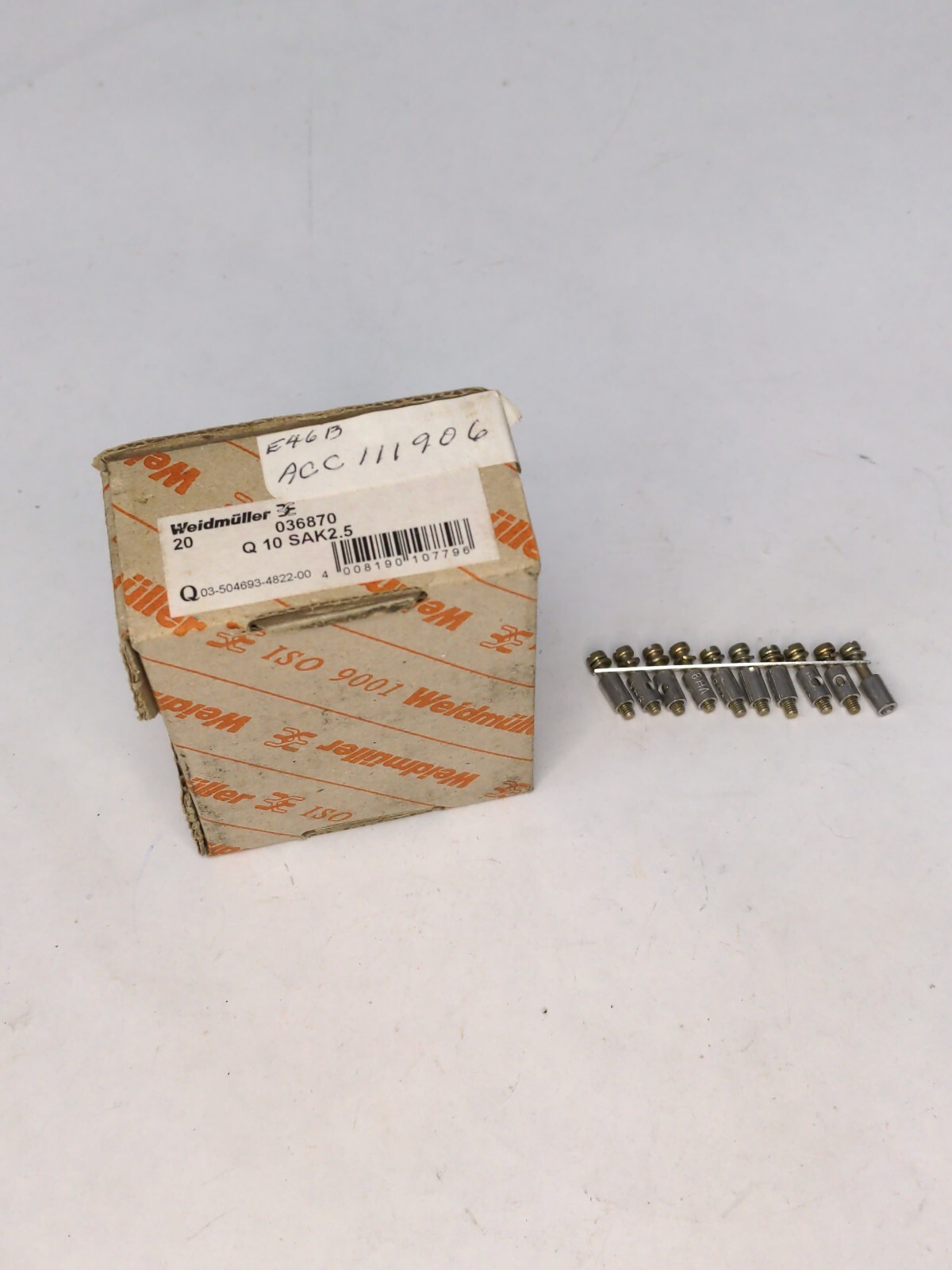 WEIDMULLER 036870 Q 10 SAK2.5 SCREW BRIDGE