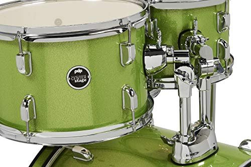 Pacific Drums Center Stage Complete Drumkit, 5 Drum Set, Electric Green...