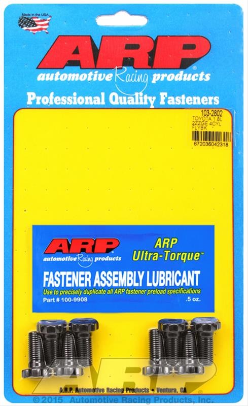 ARP Pro Series Flywheel Bolts Set of 8 Black (103-2802) for Toyota 1.8L 2ZZGE
