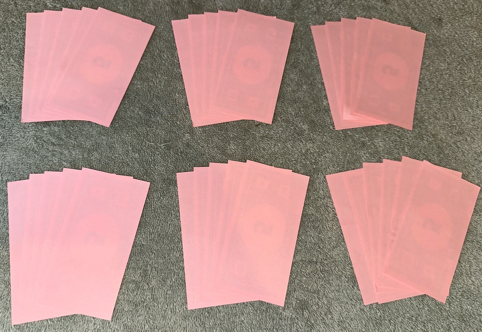 2014 Monopoly Replacement 31 Pink $5 Bills
