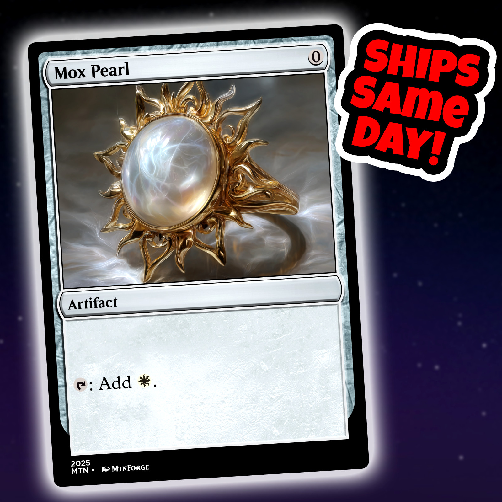 Mox Pearl - Custom Art Magic: The Gathering Playtest Card - Commander EDH