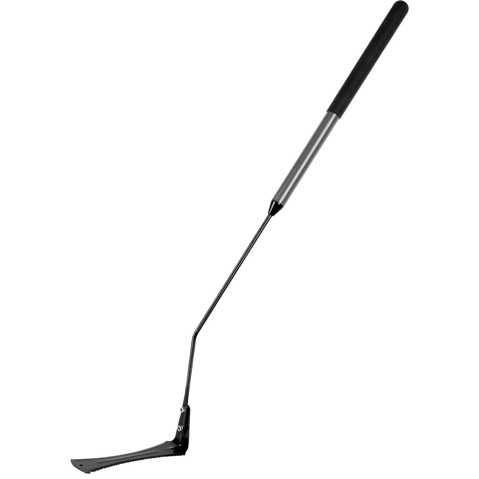 Grass Whip with Double-Edged Serrated Sharp Steel Blade Weed Grass Cutter