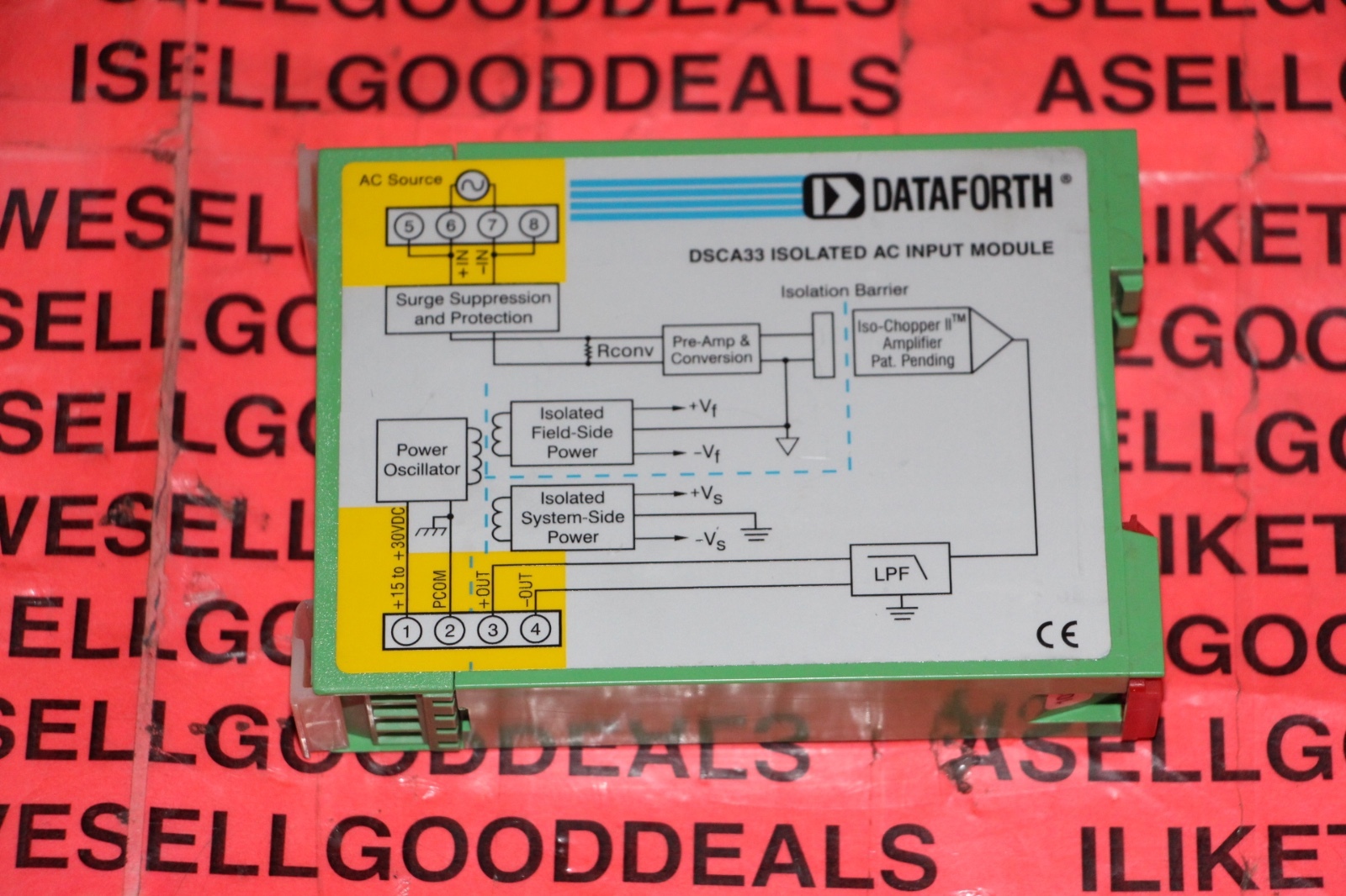 Dataforth DSCA33-05 Isolated AC Input Module New