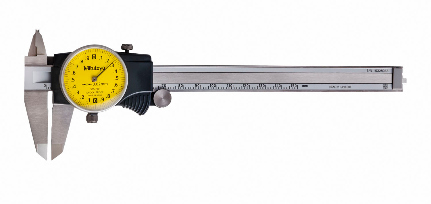 Mitutoyo 505-730 - 150mm Dial Calipers 2mm/Rev .02mm Grad