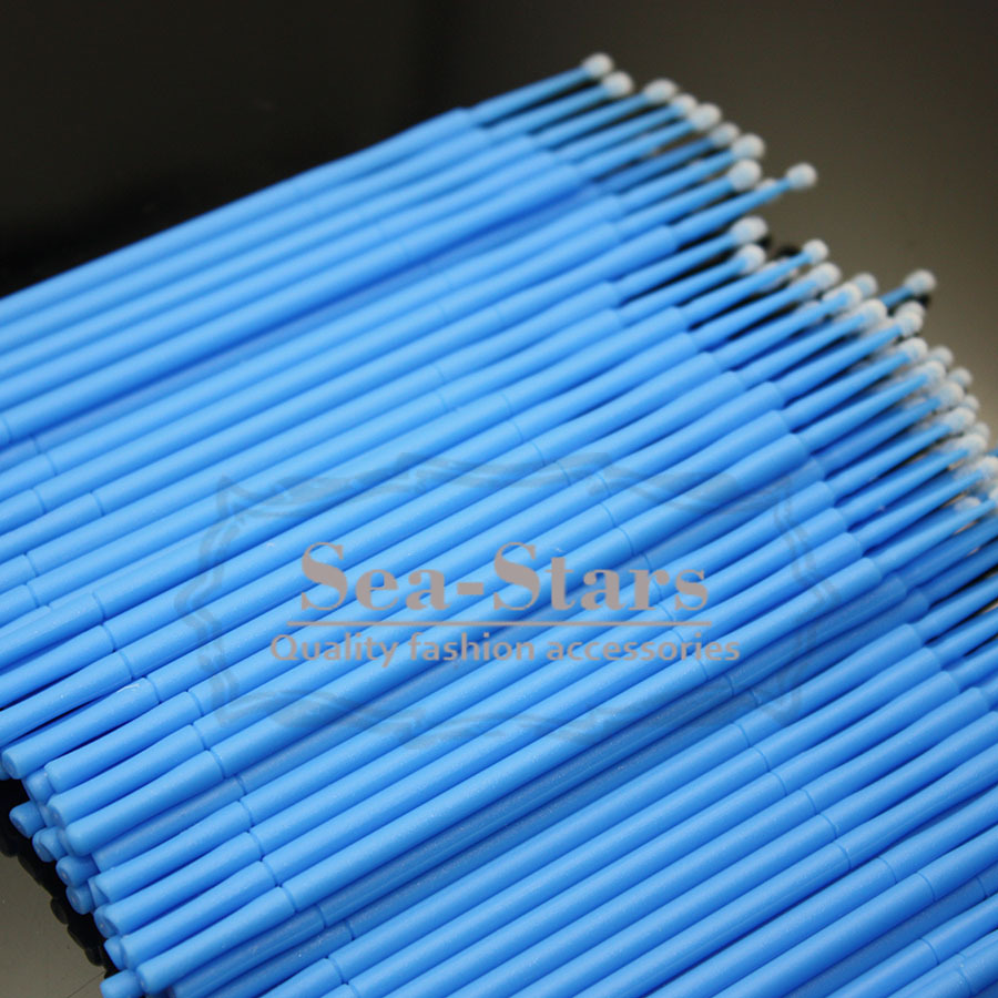 1000 PCS Blue Dental Disposable Micro Applicator Brush Bendable 2.5mm Regular