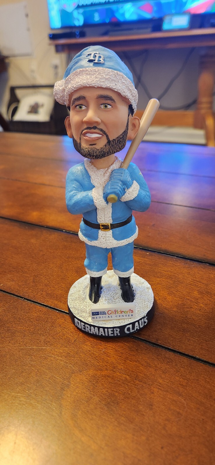 Kevin Kiermaier Claus Bobblehead.No Box.
