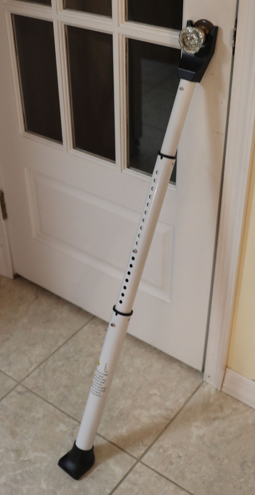AceMining Upgraded Door Security Bar & Sliding Patio Bar, Heavy 1 Pack, White