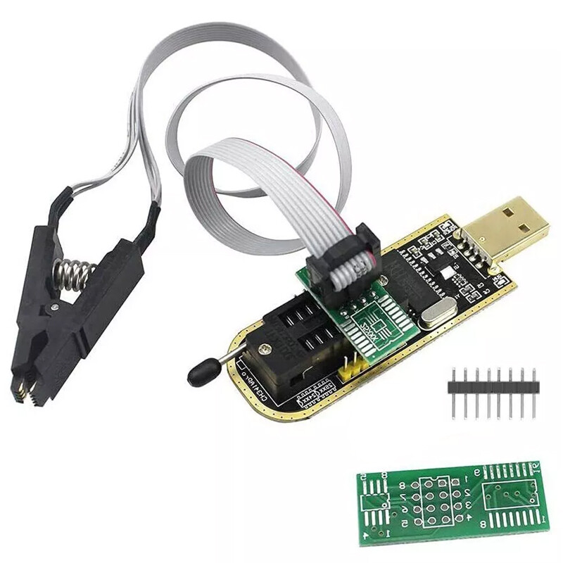 CH341A 24 25 Series EEPROM Flash BIOS USB Programmer Module + SOP8 Clip