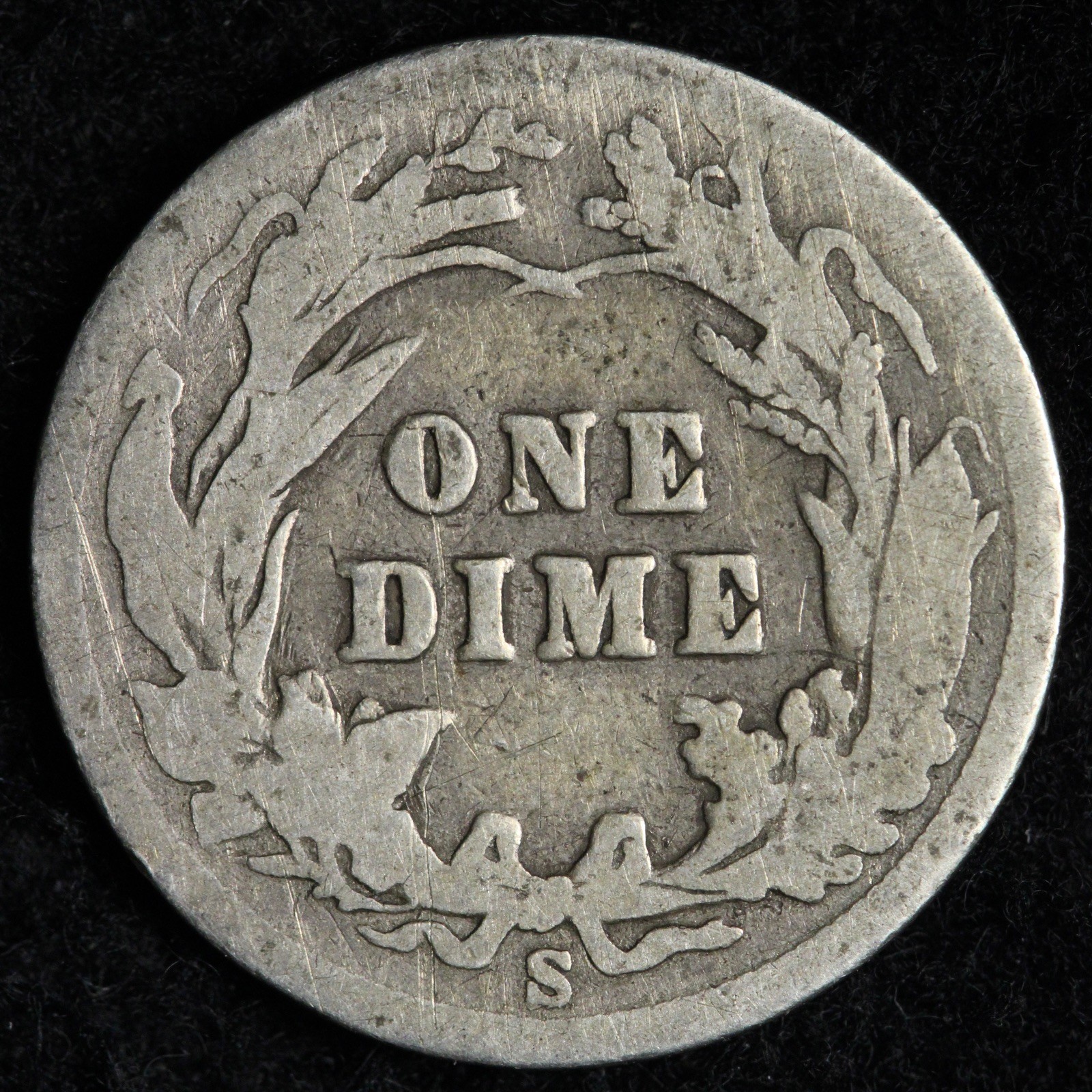 1903-S Barber Silver Dime GOOD KEY DATE E278 DKFU