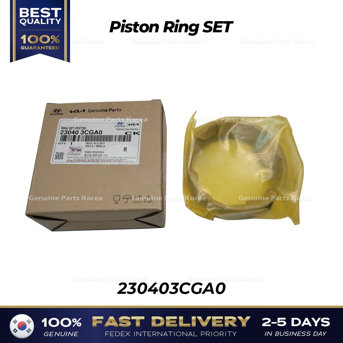 ⭐Genuine⭐ Piston Ring SET 230403CGA0 for Hyundai Azera Santa Fe Kia Sedona