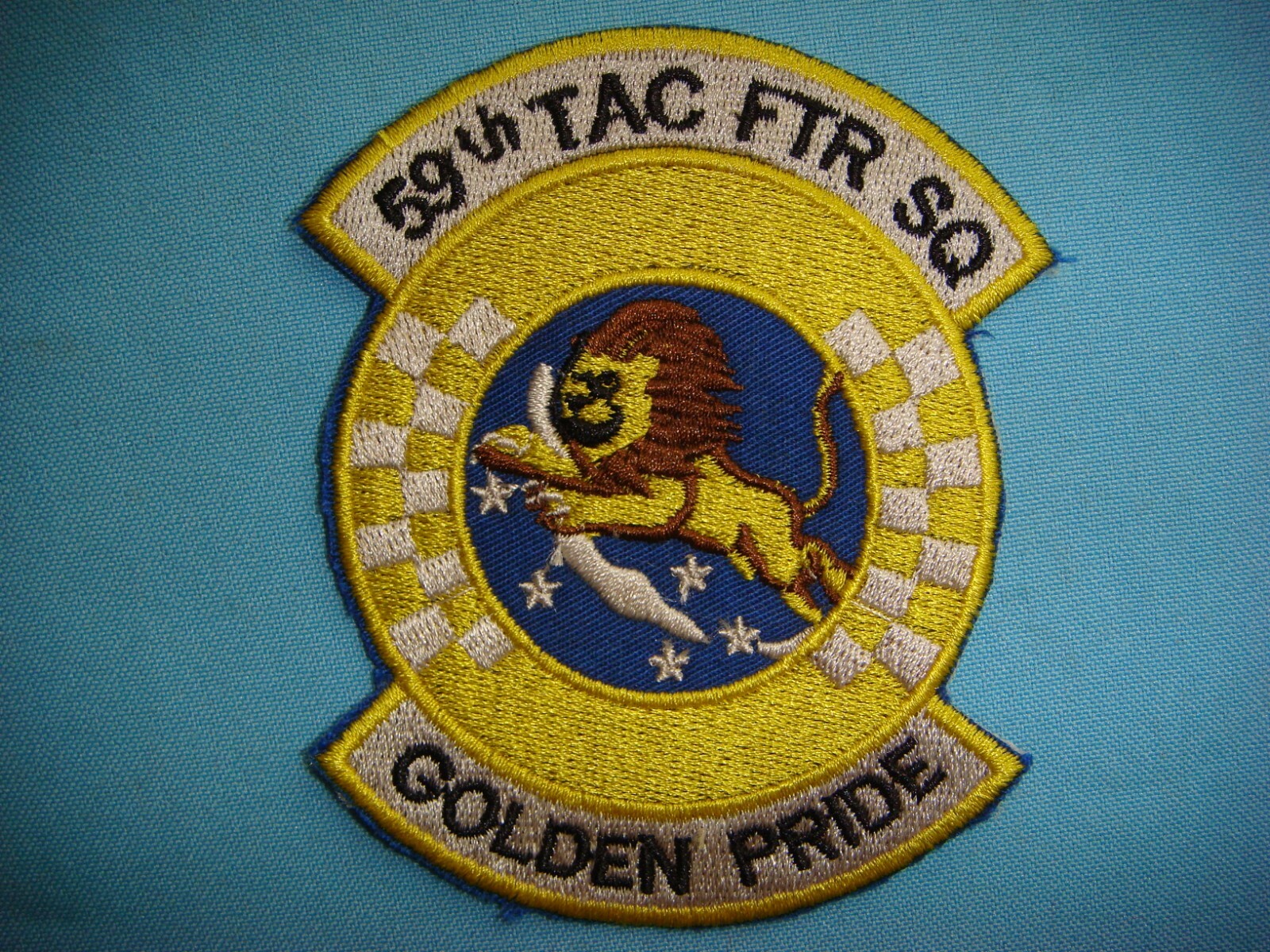 PATCH AIR FORCE  59th TACTICAL FIGHTER SQUADRON GOLDEN PRIDE
