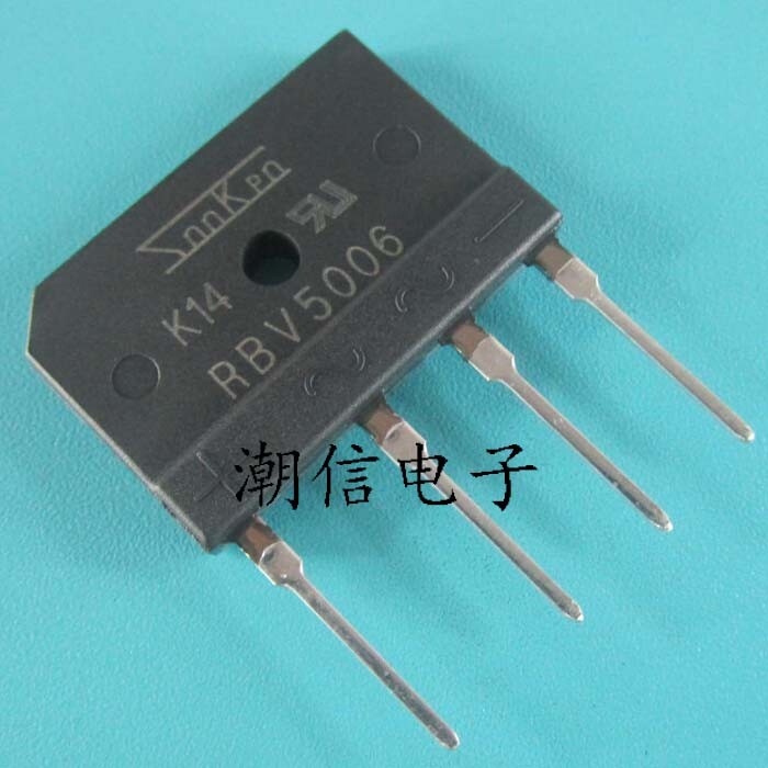 10PCS  RBV5006 PB5006 Rectifier Bridge 50A 600V