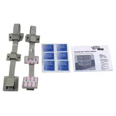 Quakehold! Rd.Hp.3G.1 Hplc 3-Stack Fastener Kit, Gray