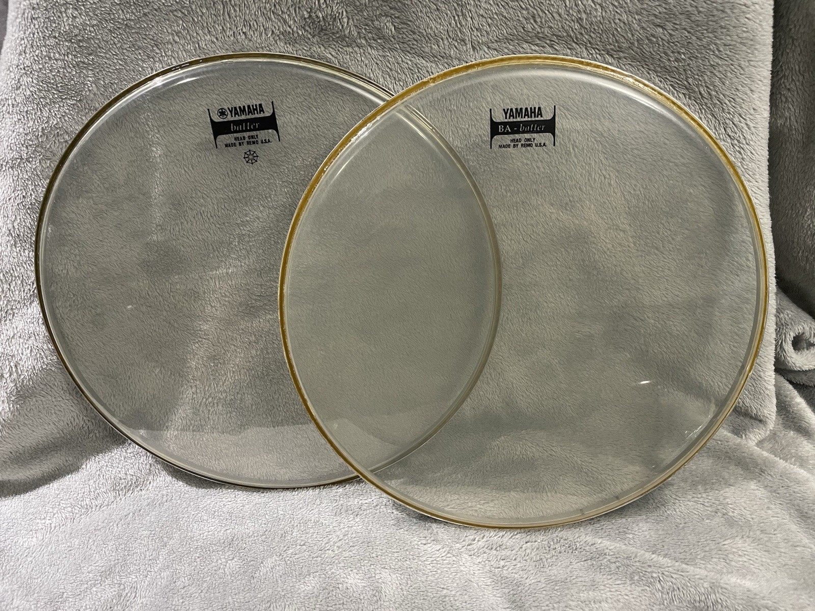 Yamaha 90s Vintage Maple Custom 14” Tom Drum Heads Drumheads New Old Stock Gadd