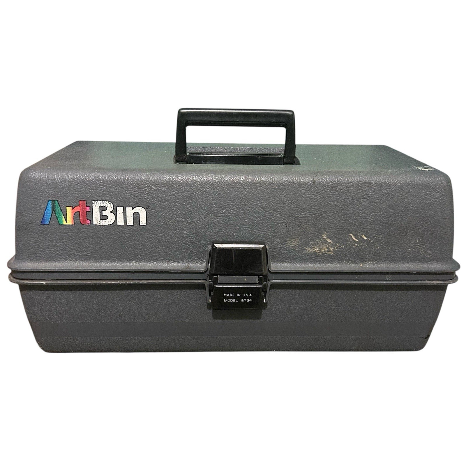 Vintage Art Bin 3 Tray Organizer Box 8734 1990s Gray