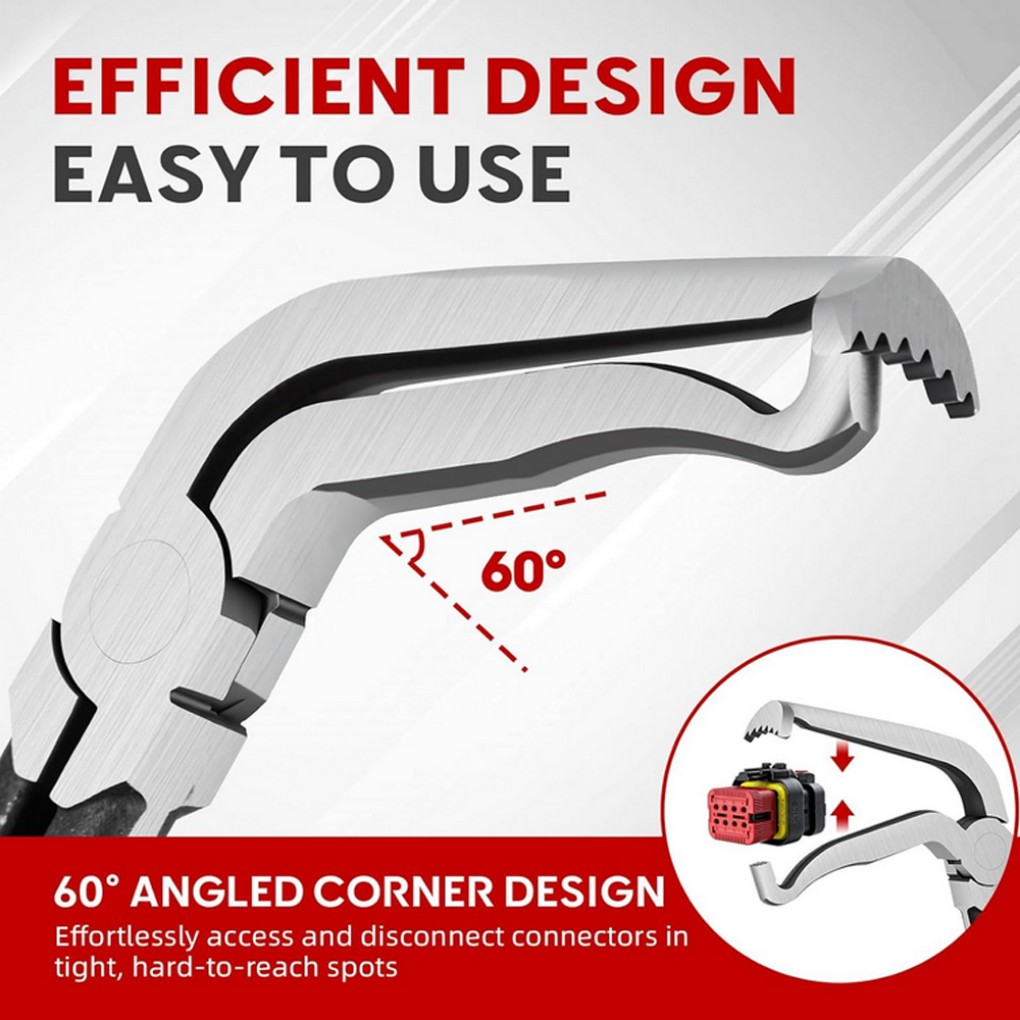 Electrical Disconnect Pliers 60°Connector Separator Automotive Terminal Tool 2PC
