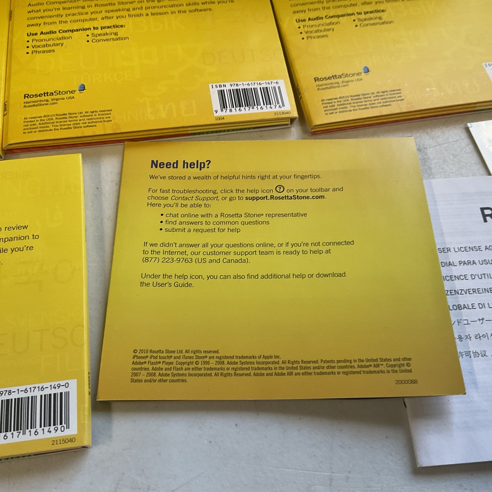 Rosetta Stone French Francais Level 1-5 CD Set Version 4