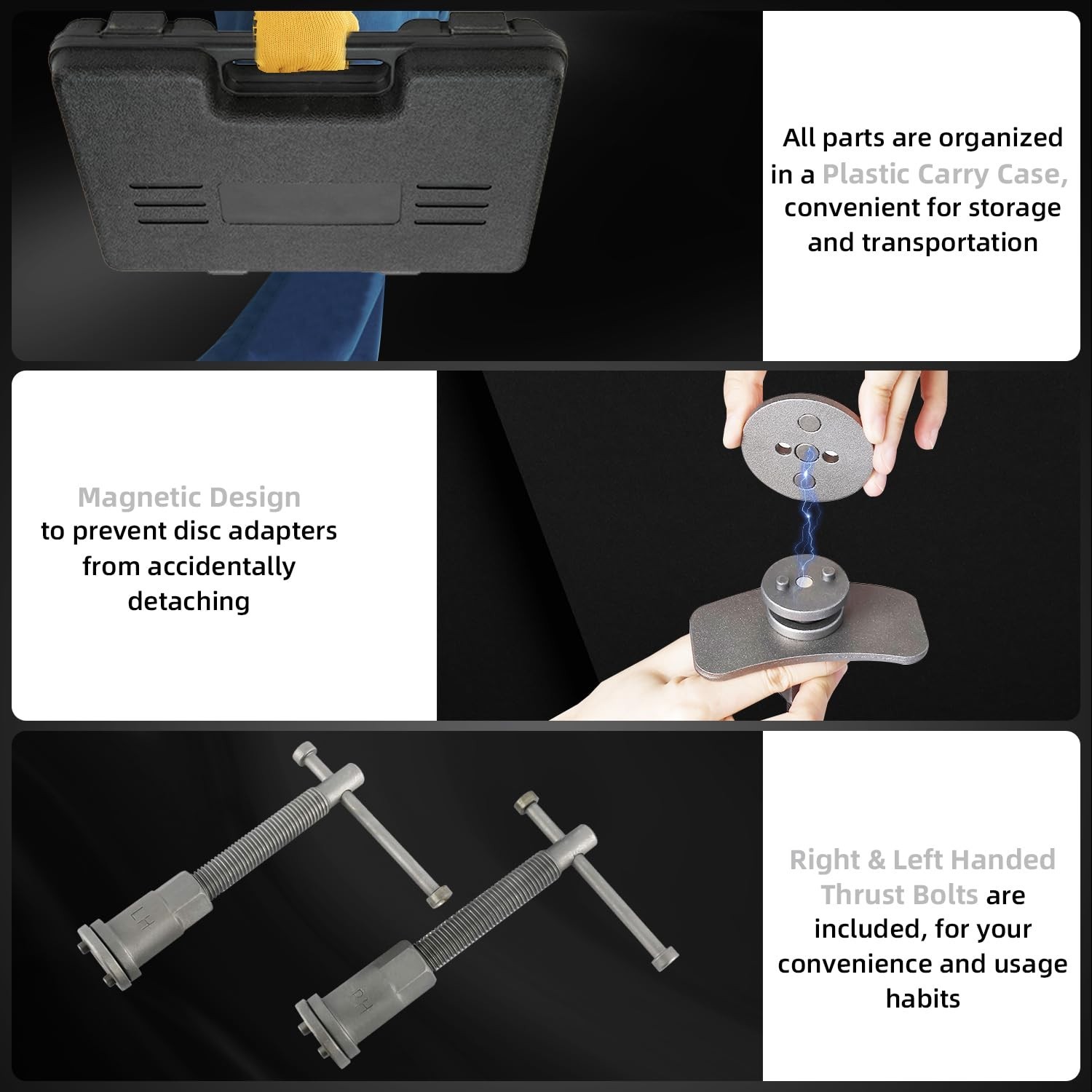 24pcs Heavy Duty Brake Caliper Compression Tool Kit for Brake Pad Replacement