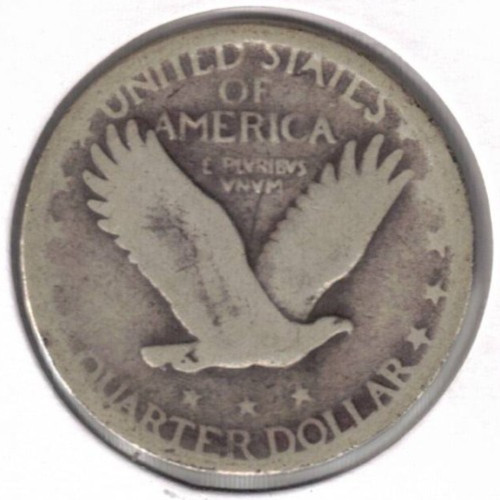 1928-D Denver Circulated Silver Liberty Standing Quarter Coin! #1