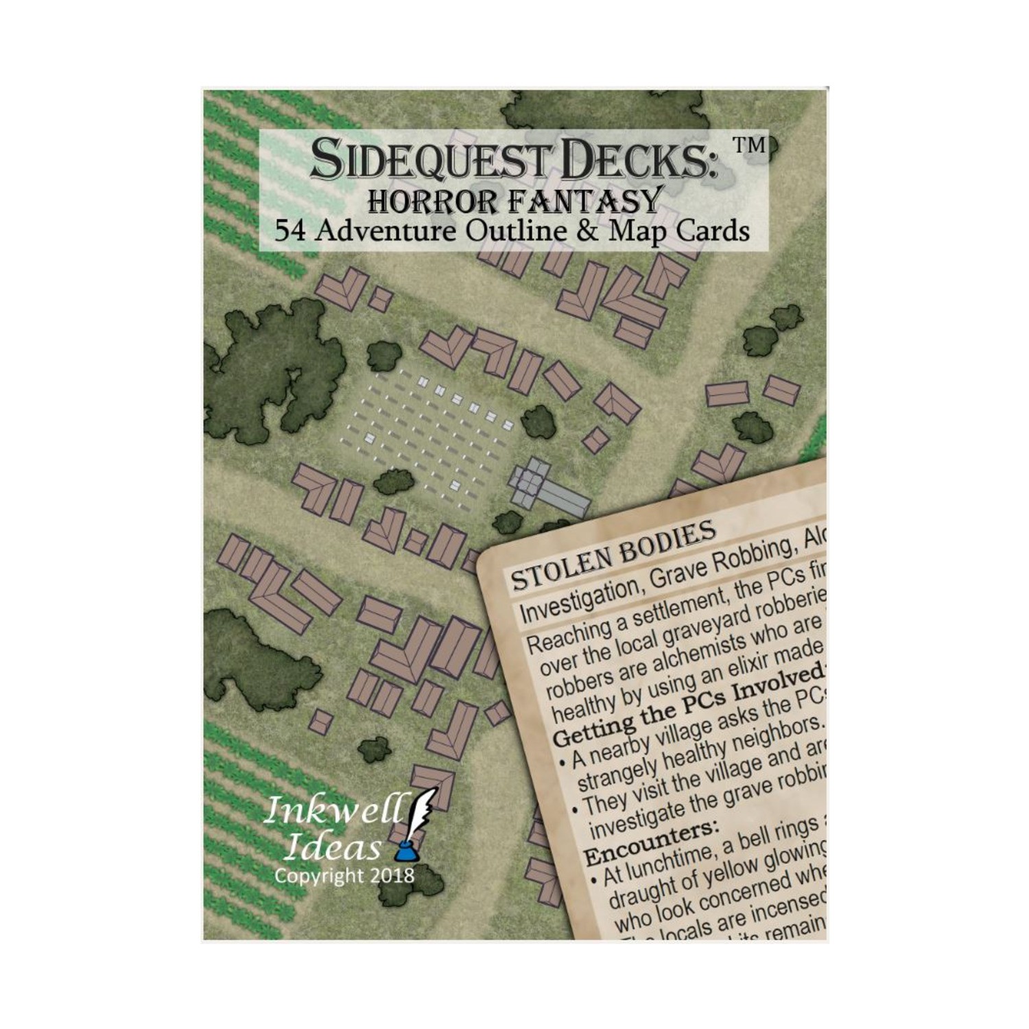 Inkwell Sidequest Decks Horror Fantasy NM