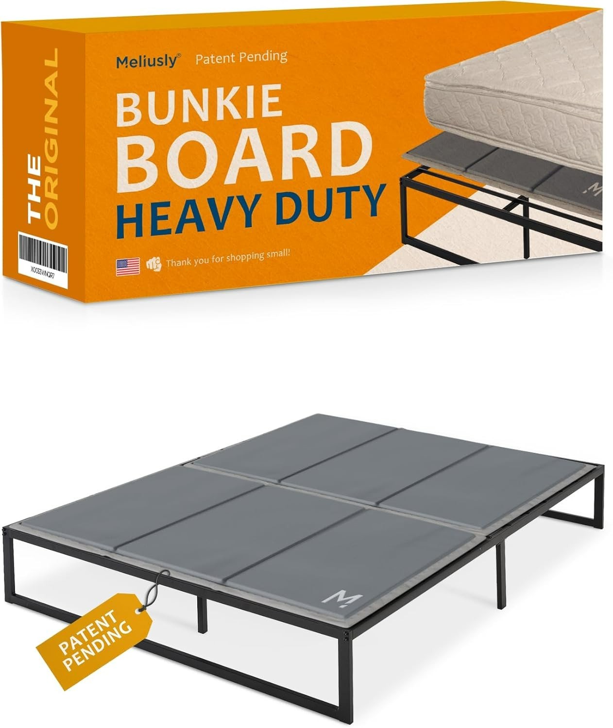 King Size (76x80'') Meliusly Heavy Duty 10mm Bunkie Board  Patent Pending Low