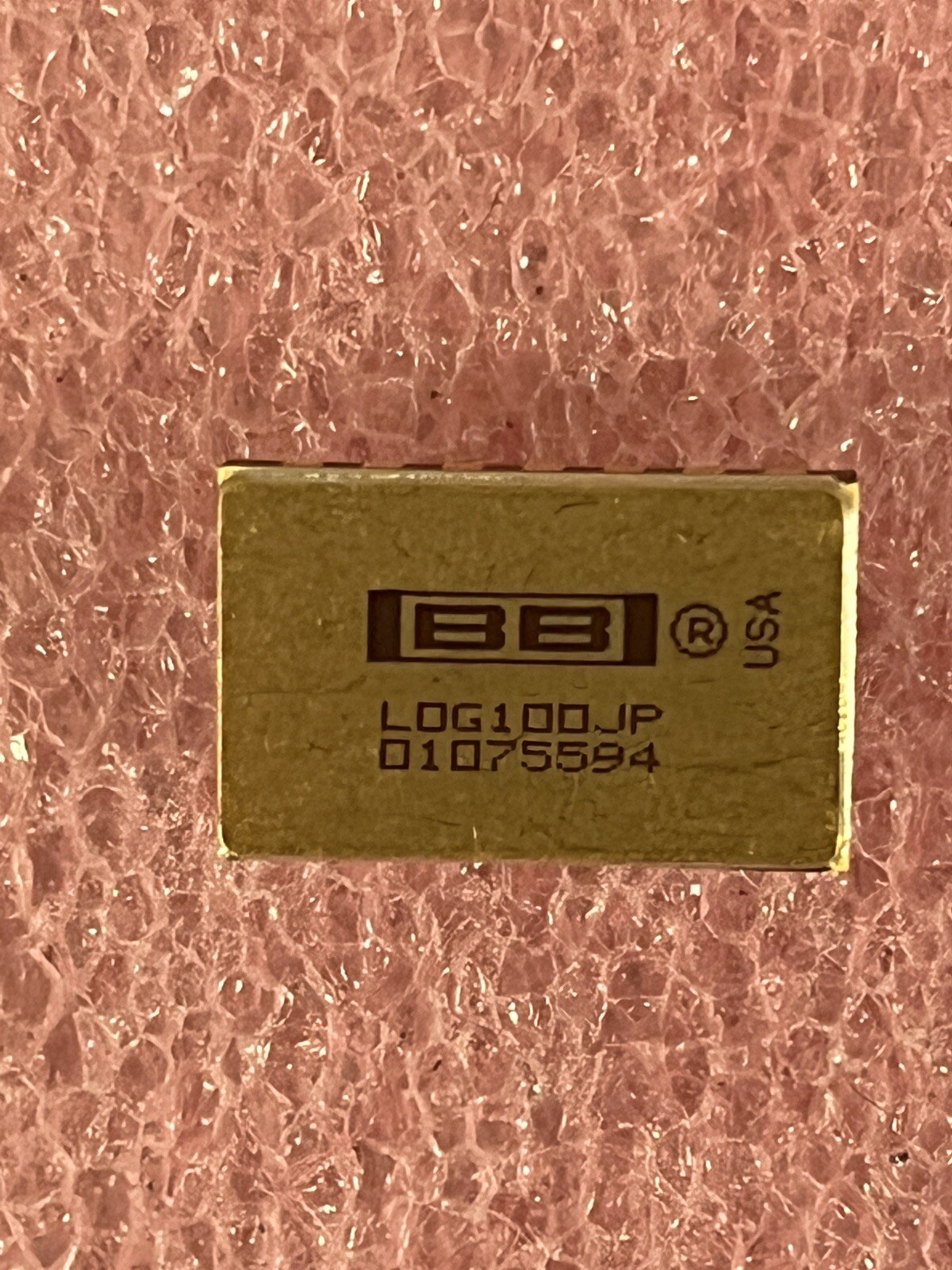 LOG100JP IC LOG OR ANTILOG AMPLIFIER 1 FUNCTION 14 PIN CERDIP BURR BRWN (LOT OF