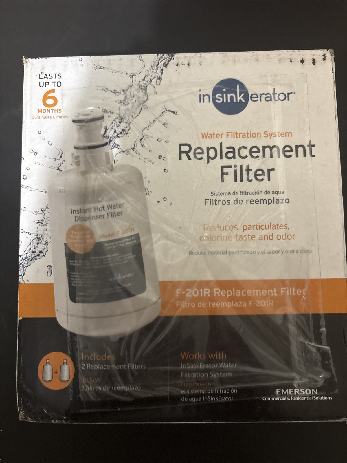insinkerator hot water dispenser Replacement filter 2 Pack F-201R New