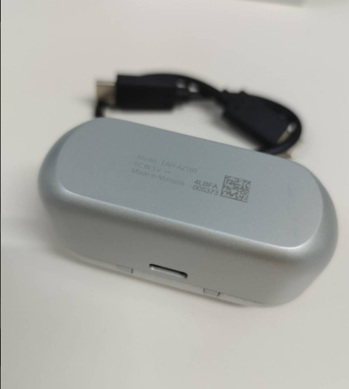 Technics EAH-AZ100 Charging Case Only Silver Genuine Tested Used