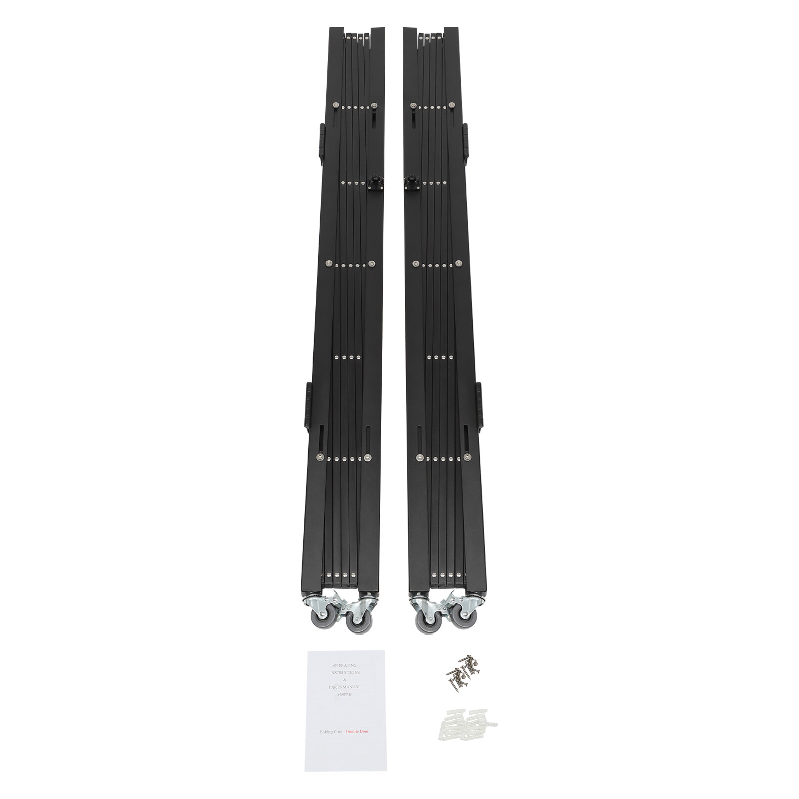 Double Folding Security Gate Expandable Barricade Gate Safety Barrier Door Gate.