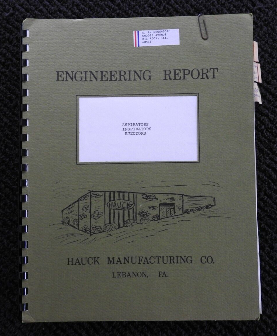 1973 Hauk Manufacturing Company Engineering Catalog Lebanon Cleona PA Sign Lettr