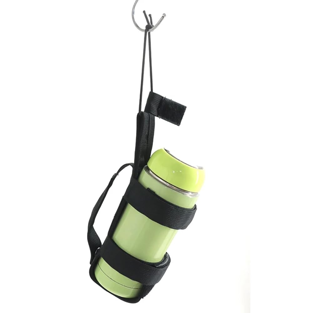 DraCra MOLLE Water Bottle Pouch Quick Access Lightweight Adjustable Black