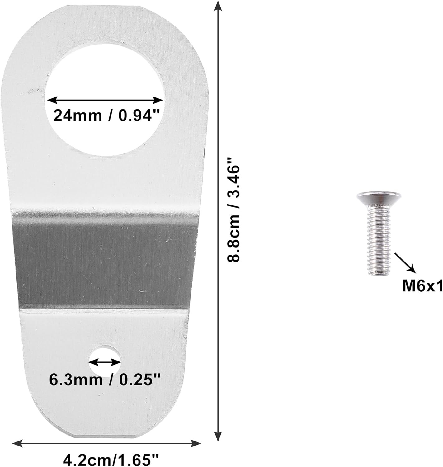 Engine Water Tank Radiator Bracket Radiator Stay Mount Brac Color: Silver Tone