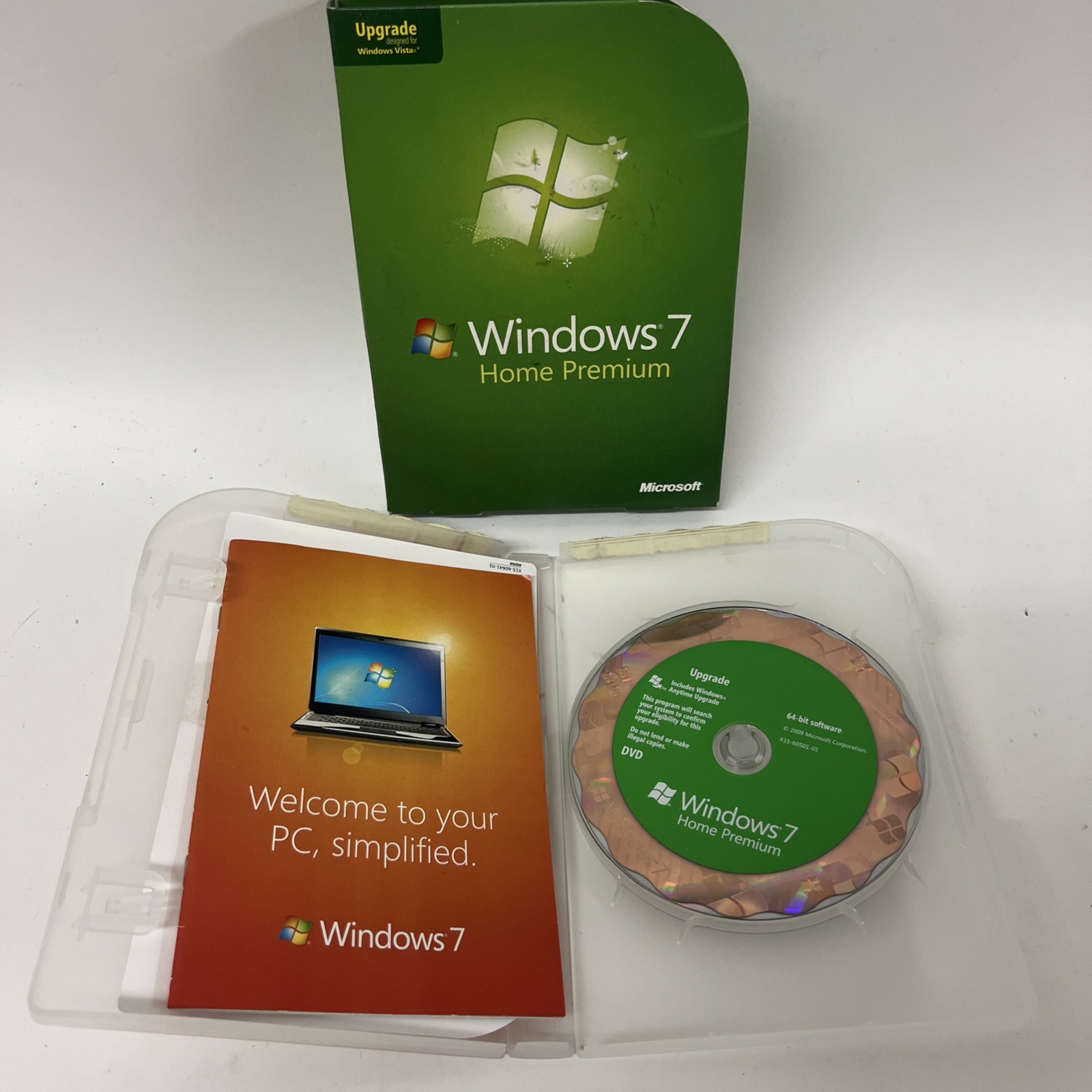 Microsoft Windows 7 Home Premium Upgrade 32/64 Bit w/ Product Key