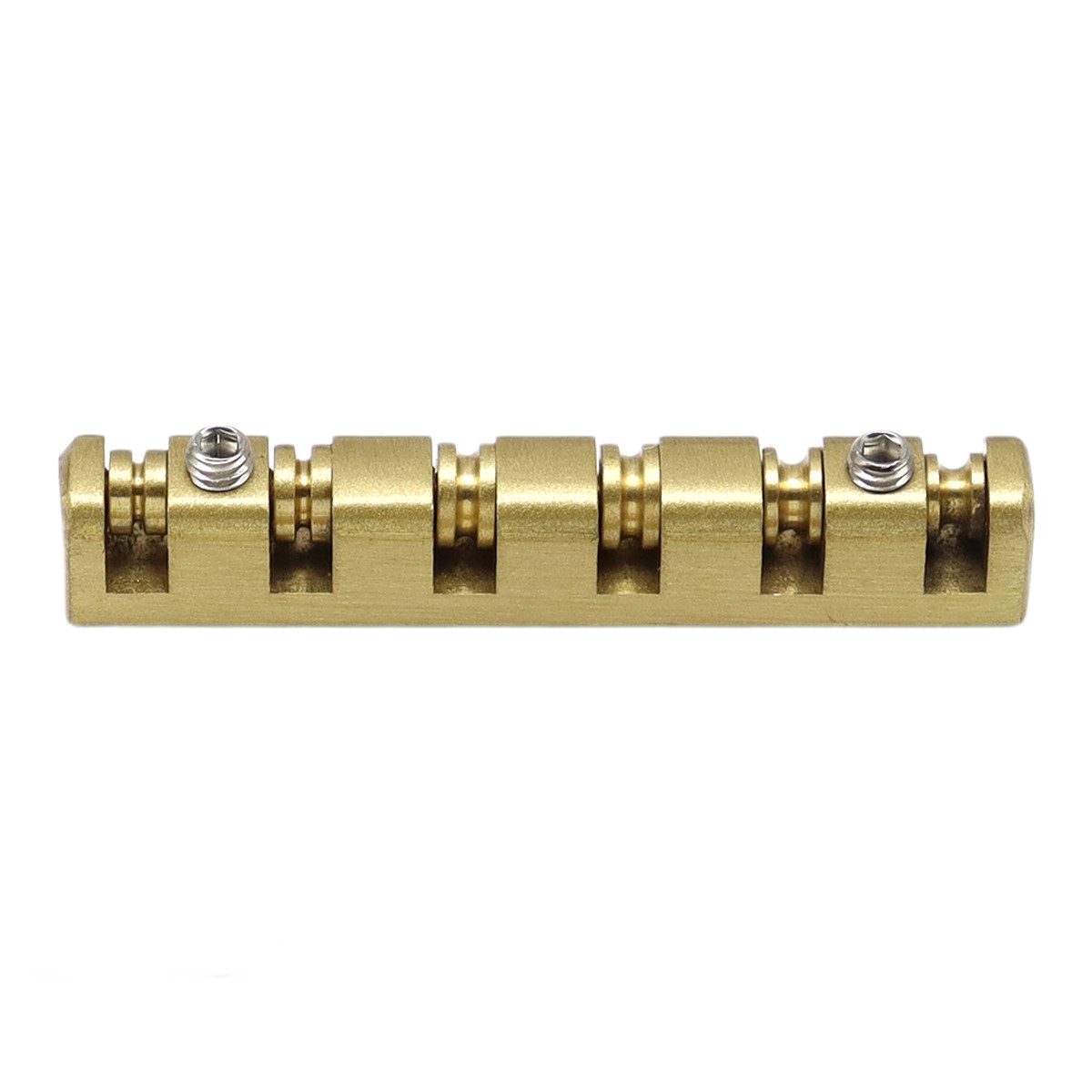 6 String 42mm Guitar Nut Split Regulation Adjustable Height Brass Roller Nut