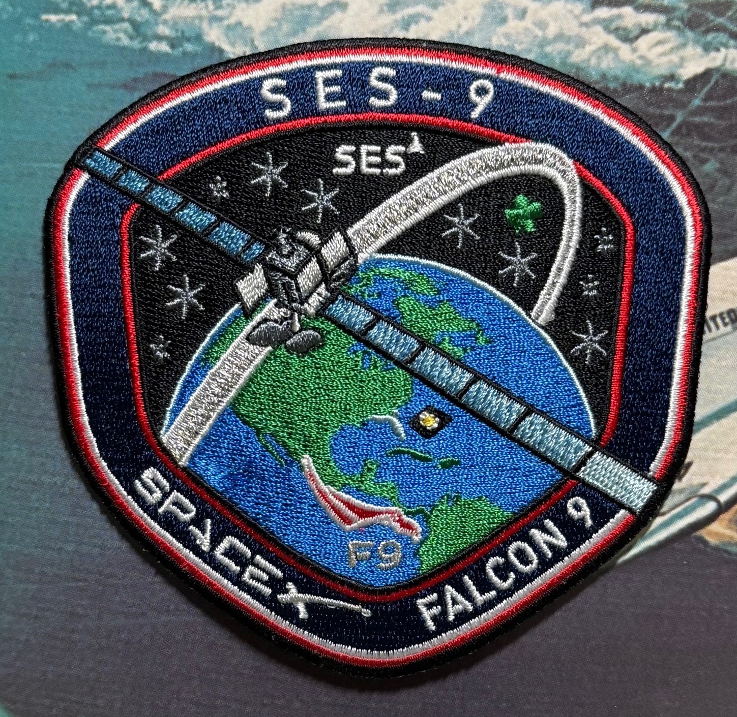 SES-8 F9 AUTHENTIC SPACEX SPACE-X PATCH 🚀