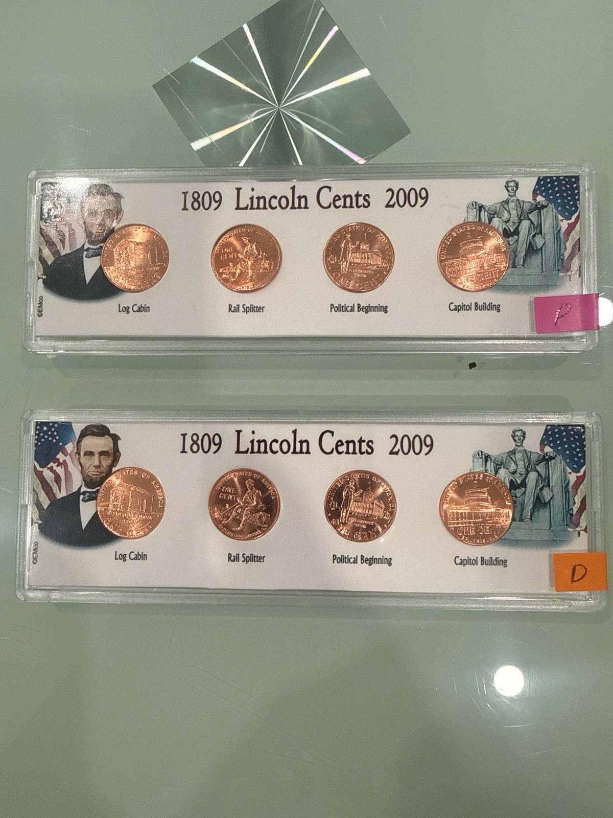 2009 Lincoln Bicentennial Small Cent 4-Coin Set P&D Early/Prof/Form/Pres